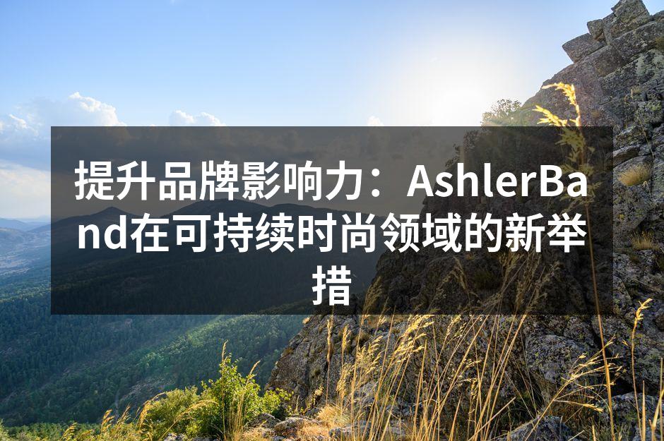 AshlerBand新推出的环保箱包系列